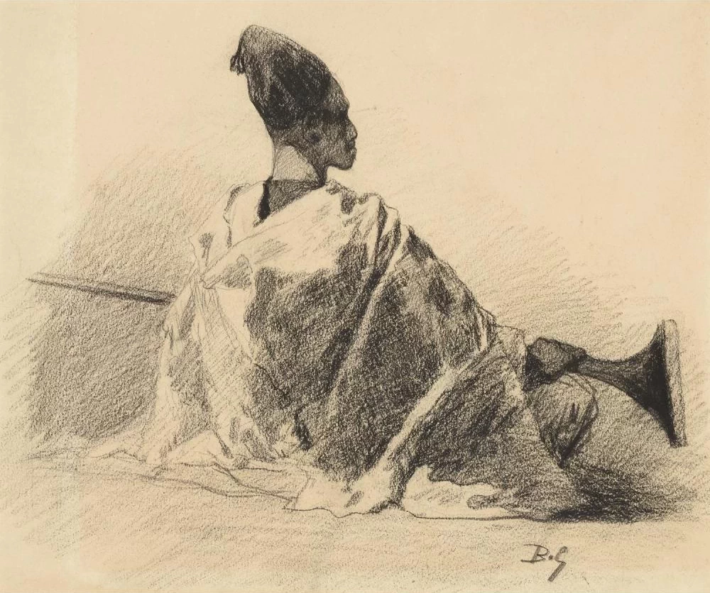 Jean - Joseph Benjamin, Constant, Guardia marocchina seduta